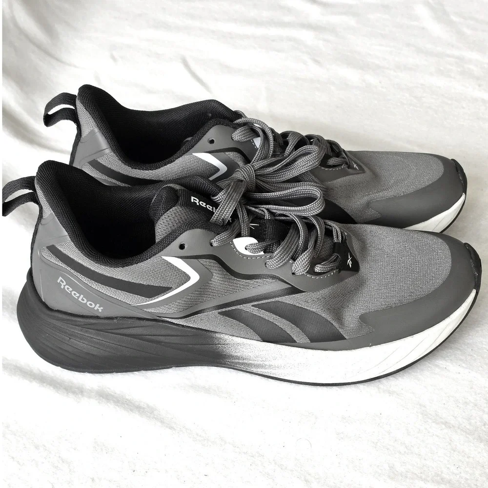 Reebok Energen Run 2 Mens Running Shoes Grey Black Sneakers 8.5 FFC0096069